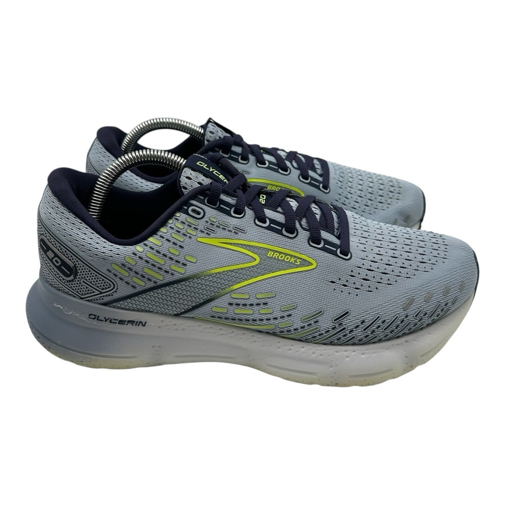 Brooks Glycerin 20 Running Shoes Womens Sz 11 B Grey Blue Sneakers 1203691B416